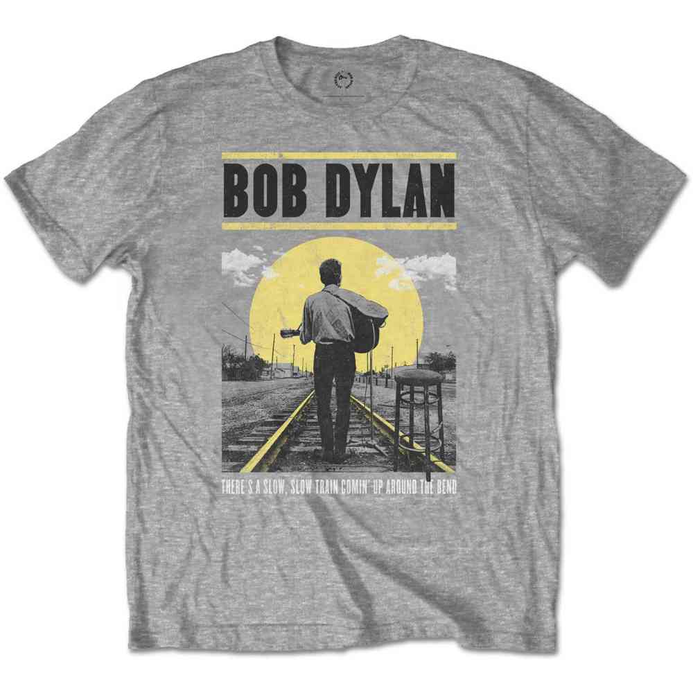 Bob Dylan - Slow Train Heren Tshirt - Grijs